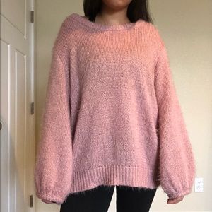 A New Day Muted Pink Balloon Sleeve Sweater 💕